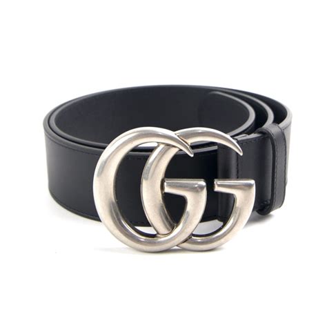 all black gucci belt with silver buckle|gg belt for women.